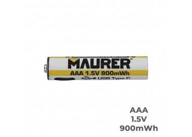 Pila AAA 1,5v Recargable Por Usb-c (4 unidades)