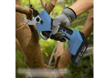 Tijeras Podar A Bateria 21 Volt. Con 2 Baterias 2 A/h Mango Engomado, Ø Corte 40 mm.Con Maletín