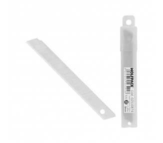 Hoja Cutter 9 mm. (Estuche 10 Piezas) Acero al Carbono.