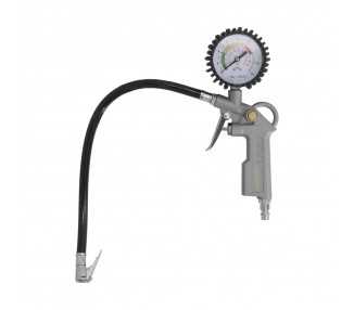 Pistola Para Inflado De Neumáticos Con Manometro, Inflador de Neumaticos, Pistola Aire Comprimido Neumaticos, Pistola Compresor