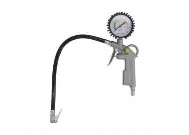Pistola Para Inflado De Neumáticos Con Manometro, Inflador de Neumaticos, Pistola Aire Comprimido Neumaticos, Pistola Compresor