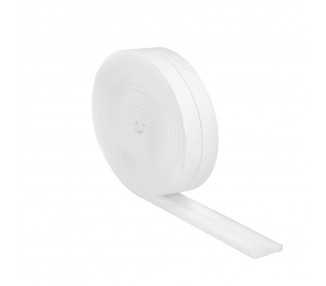 Burlete Espuma Blanco Rollo 8 metros. x 20 mm. Auto Adhesivo Protege Frio, Corrientes Aire, Humedad. Burlete Puerta y Ventana