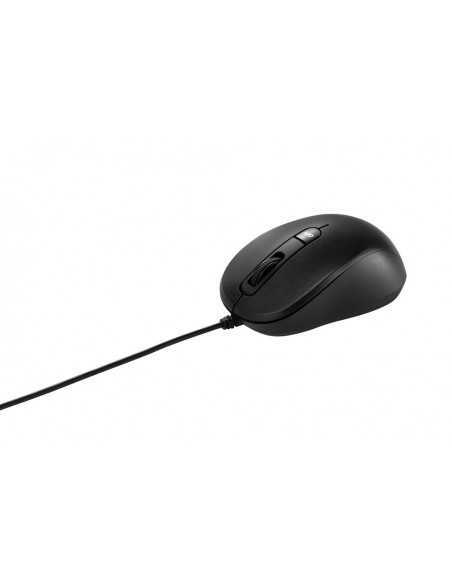 Mu101c ratón asus silencioso con cable y sensor azul