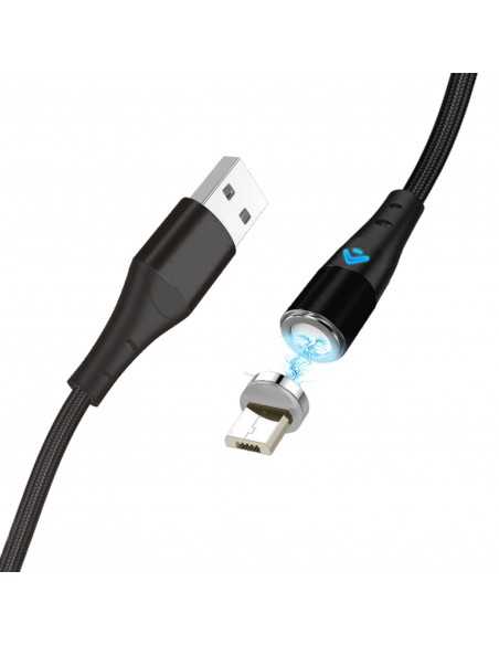 Cable de carga rápida 3a y datos - magnÃ©tico - micro usb - 1 m