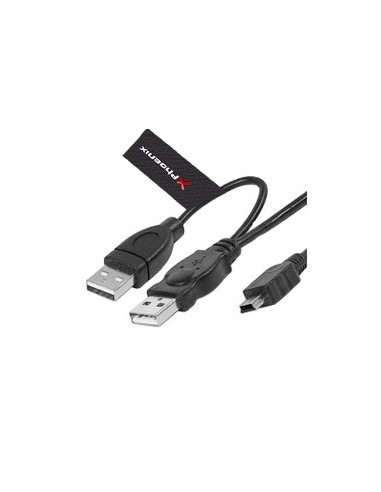 Cable 2 conectores usb 2.0 a mini usb...