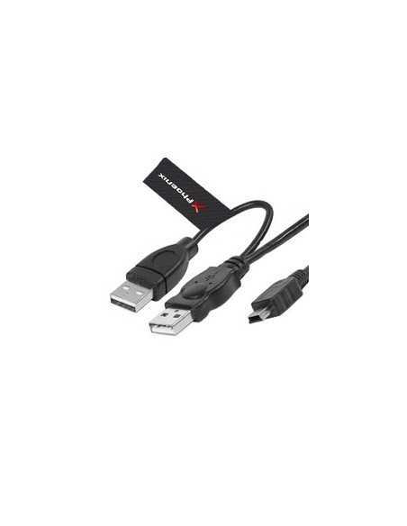 Cable 2 conectores usb 2.0 a mini usb b 5 pines 1.5 m