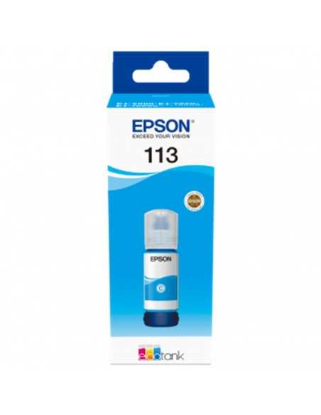 Cartucho tinta epson 113 ecotank pigment c13t06b240 cian ink bottle