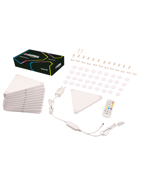 Phoenix astral kit de iluminación modular rgb con paneles triangulares
