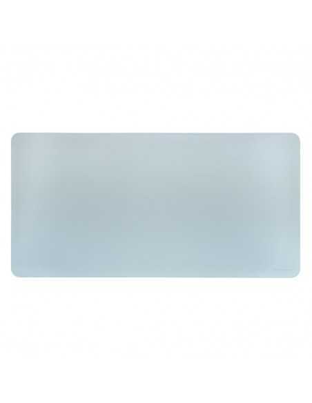 Phoenix matepad alfrombrilla escritorio ratón pu 80 x 40 cm antideslizante impermeable materíal simil cuero azul - gris