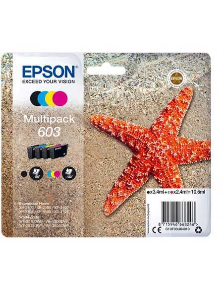 Multipack cartucho tinta epson 603 c13t03u64010 negro - cian - amarillo - magenta - estrella de mar