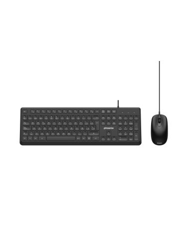 Phoenix combo teclado multimedia + ratón con...