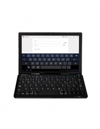 Mini teclado bluetooth con soporte...