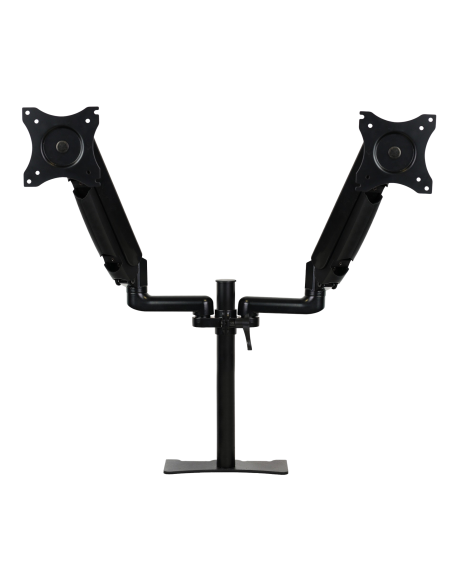 Brazo articulado soporte doble monitor ajustable 27 pulgadas vesa 75 x 75 - 100 x 100