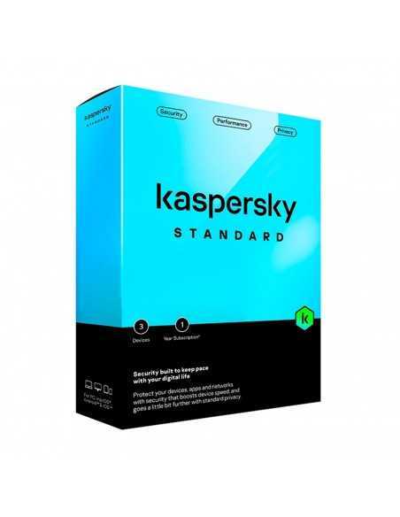 Antivirus kaspersky standard 3 dispositivos 1 aÃ±o en caja