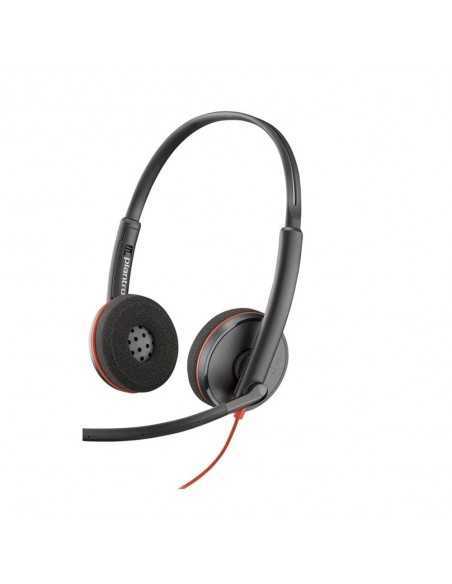 Auriculares poly blackwire 3220 estÃ©reo usb - c + adaptador usb - c - a (bulk)