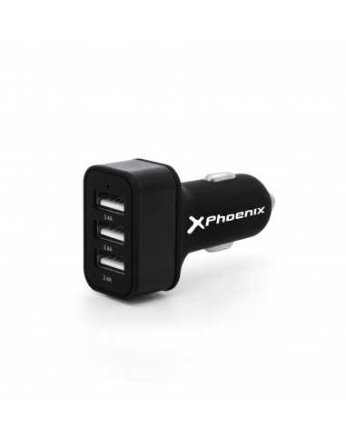 Cargador universal phoenix phcarcharger3usb...