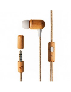 Auriculares micro energy sistem eco cherry wood eco cherry wood - jack 3.5mm - 20hz - cable 120cm