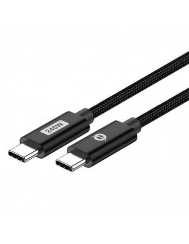 Cable usb - c conceptronic macho - macho 2m pd 3.1 240w 48v 5a 480mbps e - mark