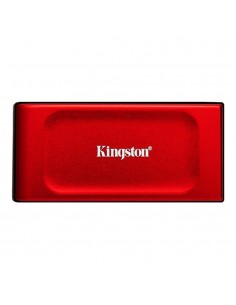 Disco duro externo solido ssd kingston xs1000 portable 1tb usb tipo c rojo