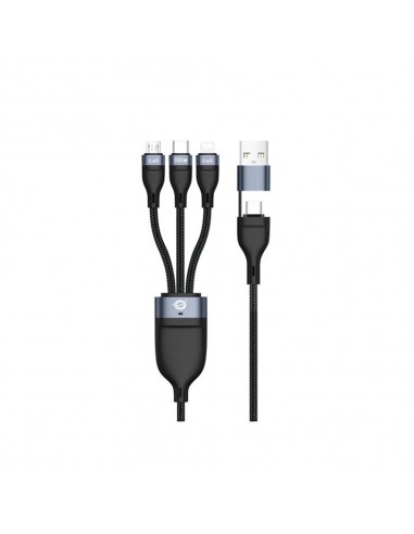 Cable usb 3in1 conceptronic 2m pd 3.0 100w 20v 5a 480mbps e - mark