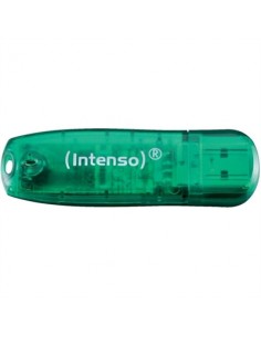 Memoria usb 2.0 intenso rainbow 8gb verde