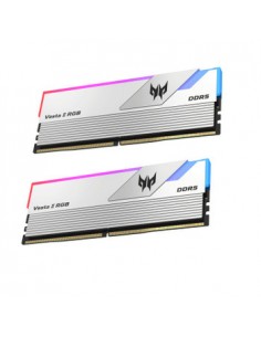 Memoria ram ddr5 64gb 2x32gb predator vesta2 - udimm - 6000mhz cl 30 silver rgb