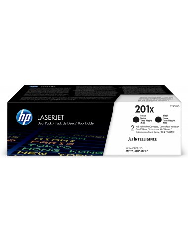 Pack toner hp laserjet 201x alta capacidad 2 uds cf400xd