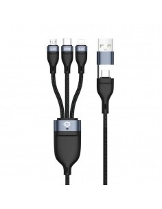 Cable usb 3in1 conceptronic 1.5m pd 3.0 100w 20v 5a 480mbps e - mark