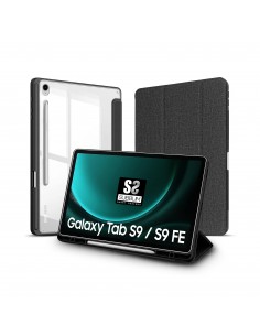 Funda tablet sublim clear shock case para samsung galaxy tab s9 11 pulgadas - s9 fe 10.9 pulgadas negra