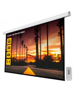 Pantalla elÃ©ctrica proyección 100 pulgadas