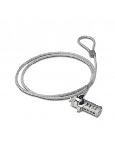 Cable de seguridad ewent para portatil - kesington combinacion de numeros 4 digitos - 1.5m