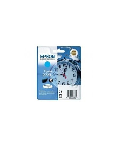 Cartucho tinta epson t271240 27xl cian wf - 3620 - 3460dtwf - dwf - despertador