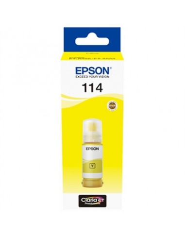 Botella tinta epson ecotank 114 amarillo 70ml