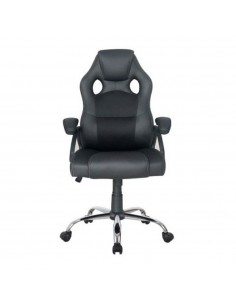Silla de oficina equip 651016 negra respaldo acolchado ergonomica