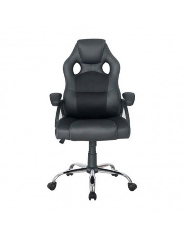 Silla de oficina equip 651016 negra respaldo acolchado ergonomica