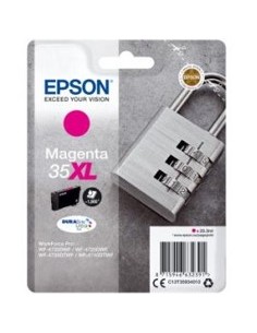 Cartucho tinta epson c13t35934010 magenta xl durabrite ultra ink 35xl - 1900 paginas - candado
