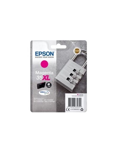 Cartucho tinta epson c13t35934010 magenta xl durabrite ultra ink 35xl - 1900 paginas - candado