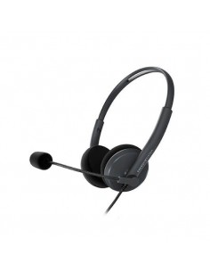 Auriculares micro energy sistem office 2 anthracite supraural - 30mm - cable 150cm - jack 3.5mm - antipop - 20hz