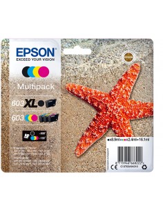 Multipack cartucho tinta epson 603xl c13t03a94010 negro - cian - amarillo - magenta - estrella de mar