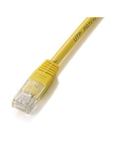 Cable red equip latiguillo rj45 u - utp cat6 0.25m amarillo