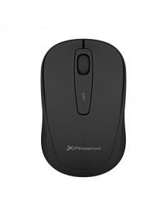 Phoenix m250 ratón inalámbrico 2.4 ghz receptor usb hasta 1600 dpi compatible con pc mac portátil color negro