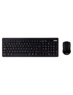 Kit teclado + mouse raton nilox wireless inalambrico negro