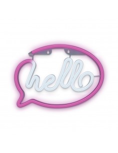 Lampara forever neon led hello pink white