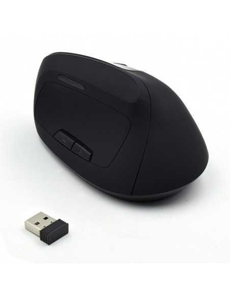 Mouse raton vertical ergonomico ewent ew3158 usb - 1600dpi - negro