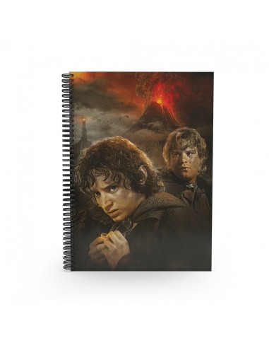 Libreta efecto 3d frodo y sam el seÃ±or de los anillos