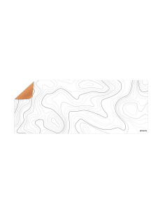 Alfombrilla phoenix stratos para ratón escritorio blanca 90 x 40 cm con base de corcho y superficie cuero pu