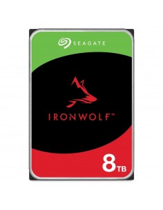 Disco duro interno hdd seagate ironwolf nas st8000vn002 8tb 3.5 pulgadas 5400rpm - 256mb - sata 6gb - s