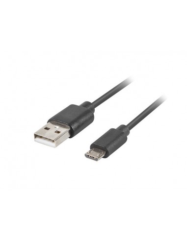 Cable usb lanberg 2.0 macho - micro usb macho quick charge 3.0 1.8m negro