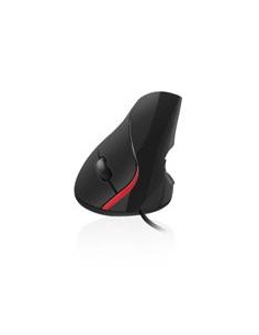 Mouse raton vertical ergonomico ewent ew3156 usb 2.0 - 1000dpi - negro