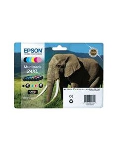 Multipack tinta epson t243840 6 colores 24xl expresion photo xp - 950 - elefante